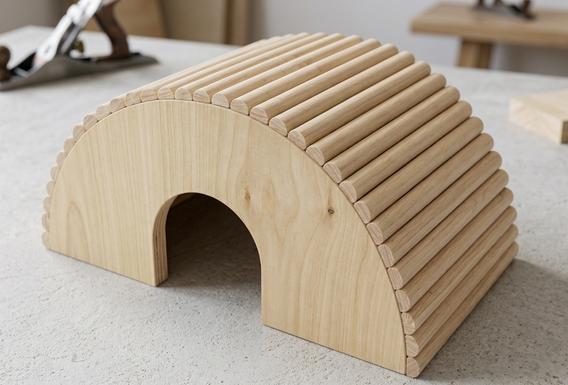 Wooden Igloo House for Rodents - Wooden Hideout