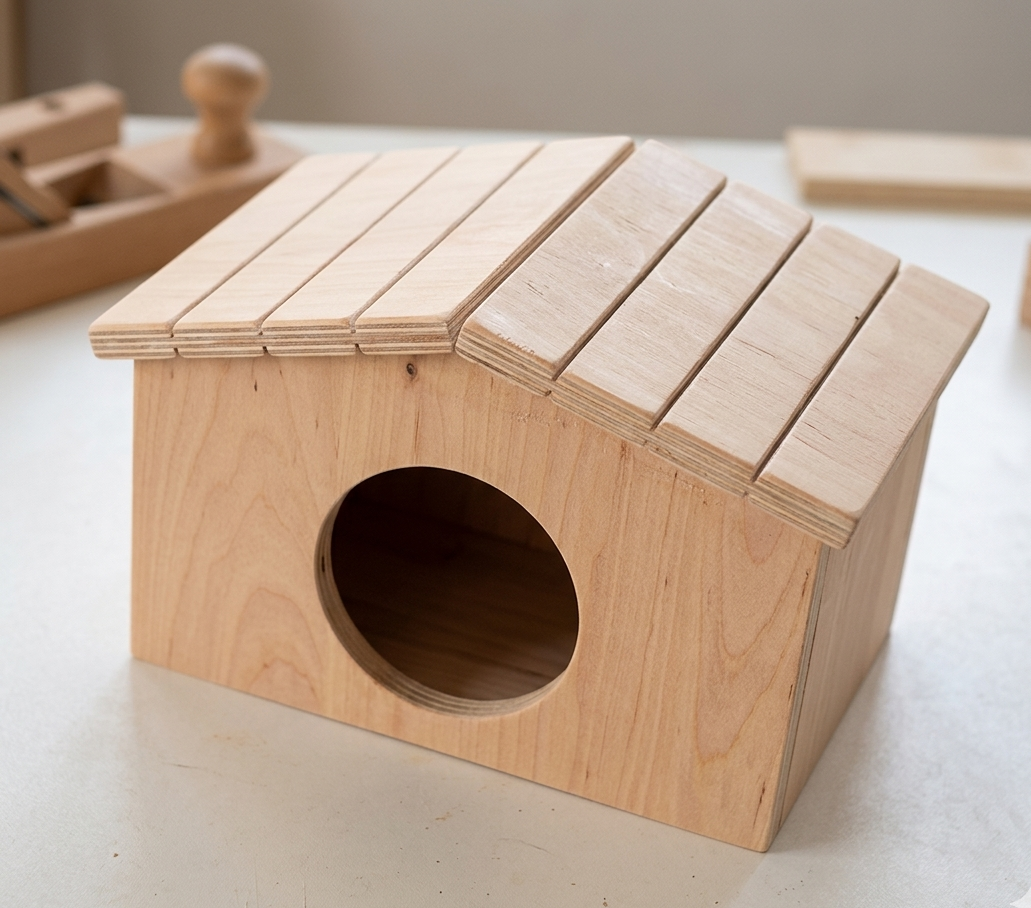 Rodent Wooden Hut – Wooden Hideout