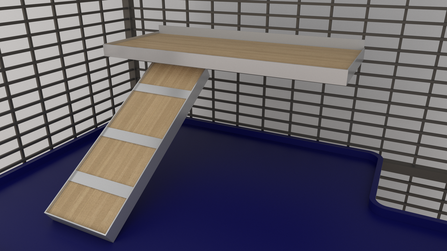 Rectangular Shelf for Cage