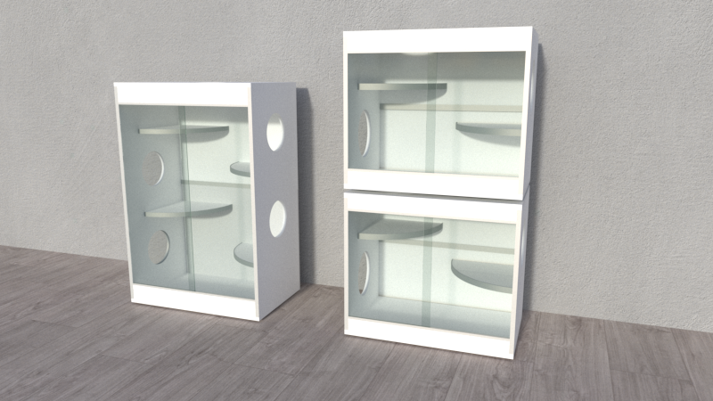 Dirt-Resistant Chinchilla and Degu Cage – Modular Wooden Habitat