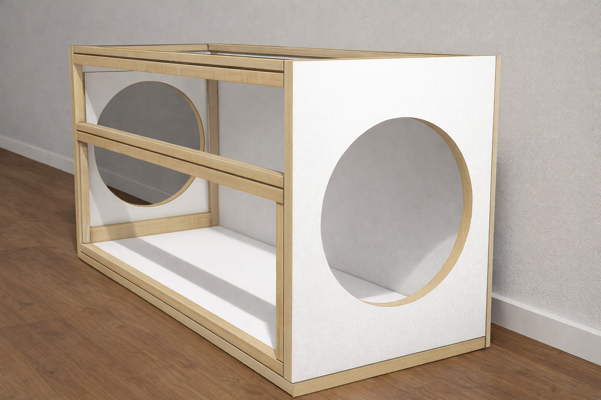 Waterproof Wooden Hamster Habitat | Enclosure with Plexiglass and Openable Roof
