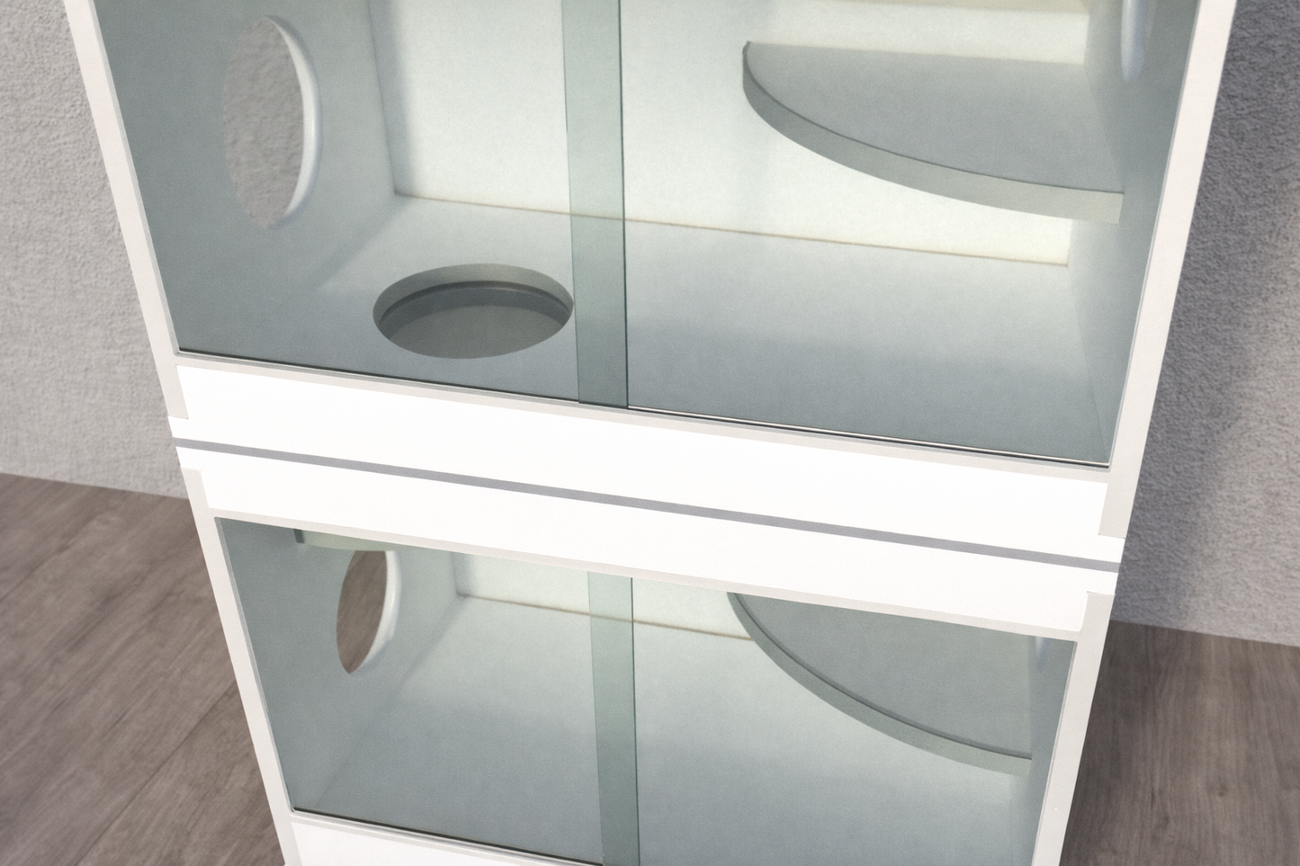 Dirt-Resistant Chinchilla and Degu Cage – Modular Wooden Habitat