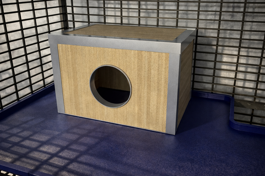 Waterproof Wooden House with Aluminum Edges for Rodents