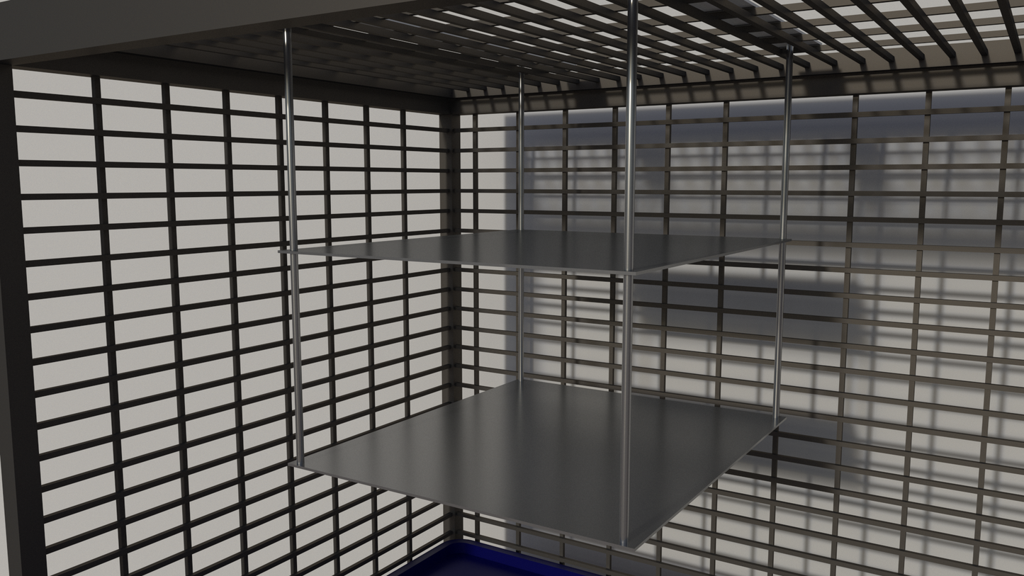 Rectangular Shelf for Cage