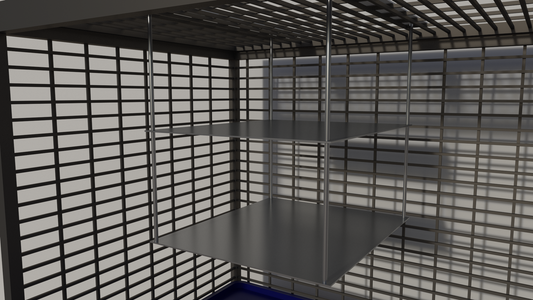 Rectangular Shelf for Cage