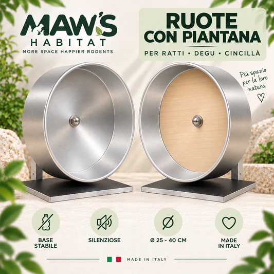 Ruota con Piantana per Roditori