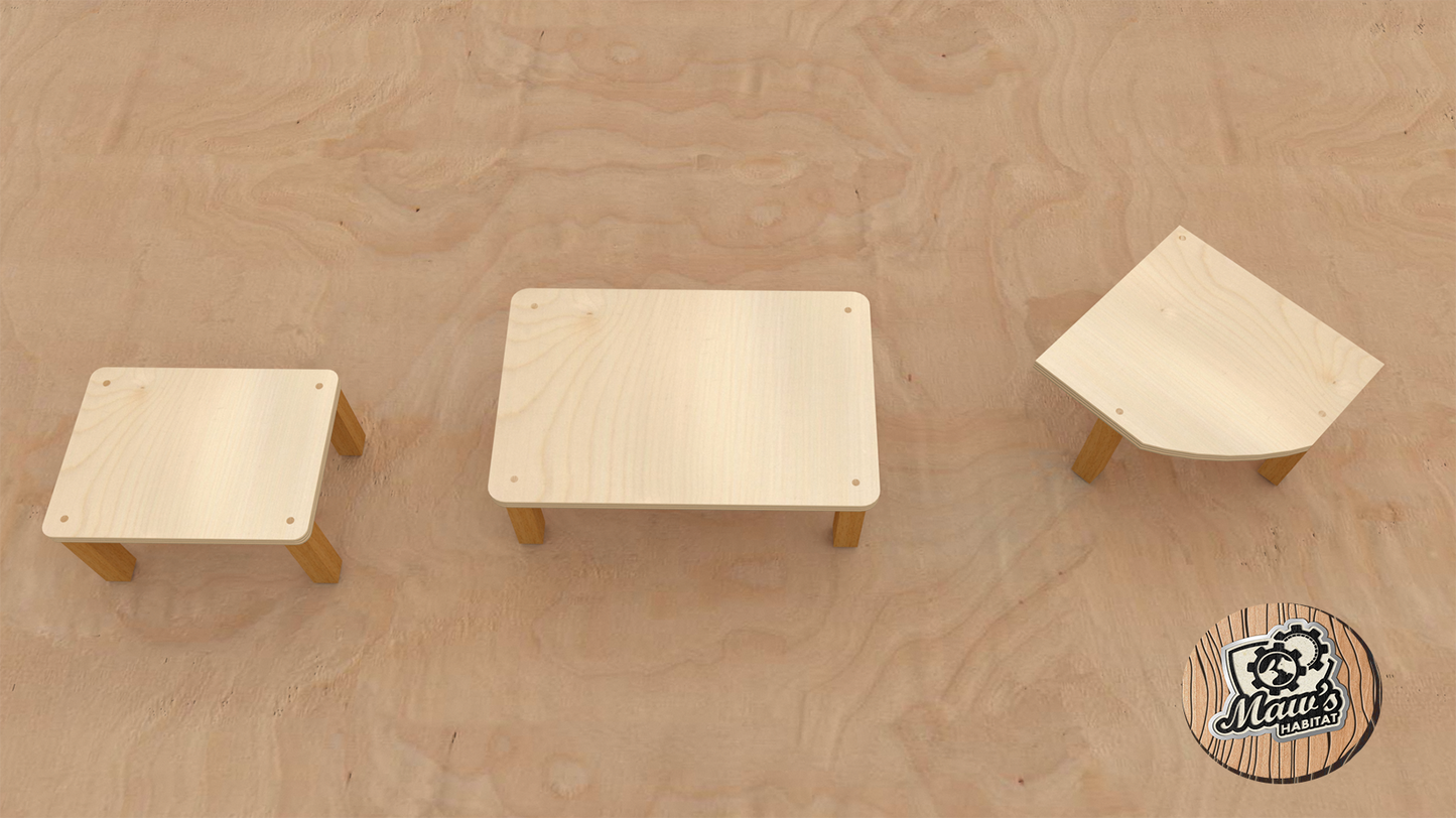 Tiny Paws Deck - Tavolini per Terrari - Maw's Habitat di Mauro Giannattasio