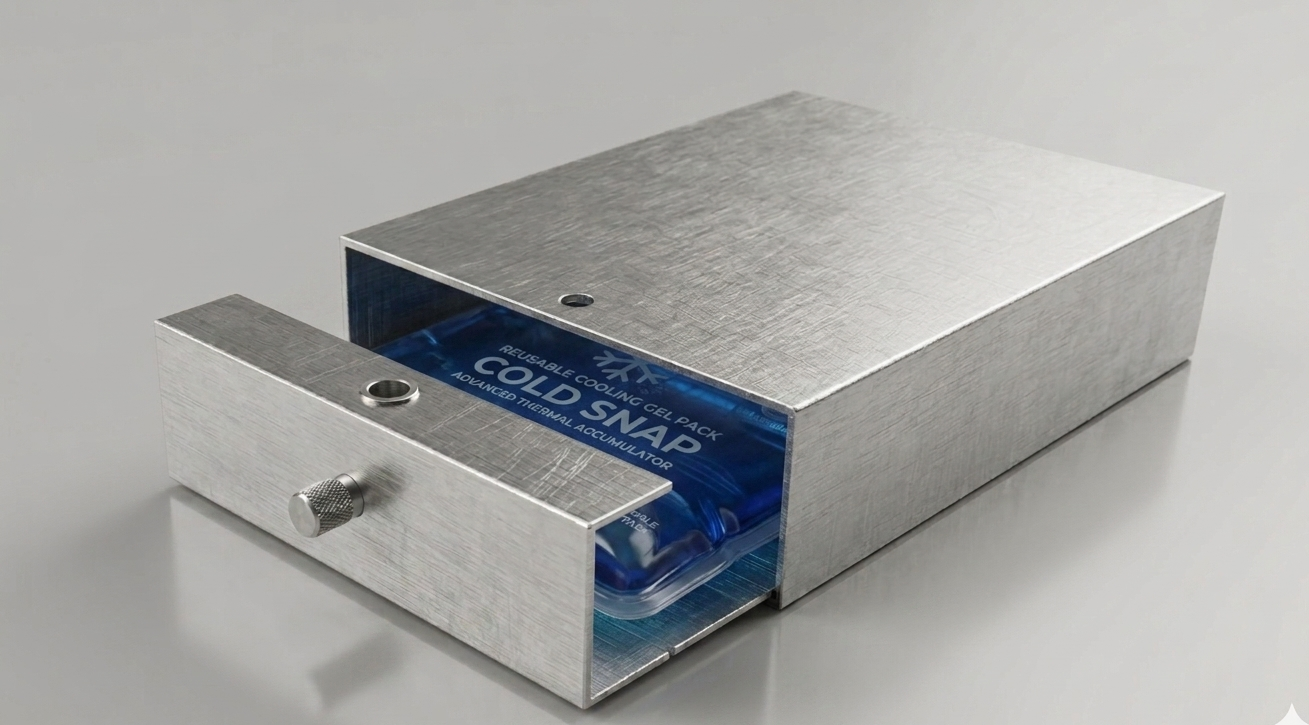 Aluminum Cooling Box – New Model with Pull-Out Drawer