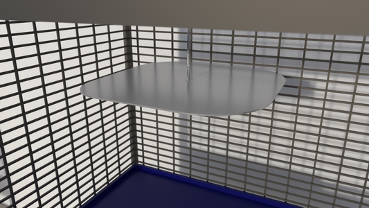 Rectangular Shelf for Cage